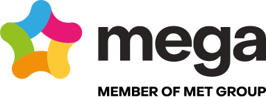 Logo Mega, member of MET Group